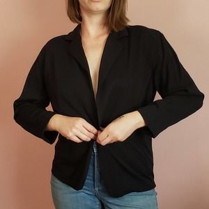 Soft comfy black blazer
